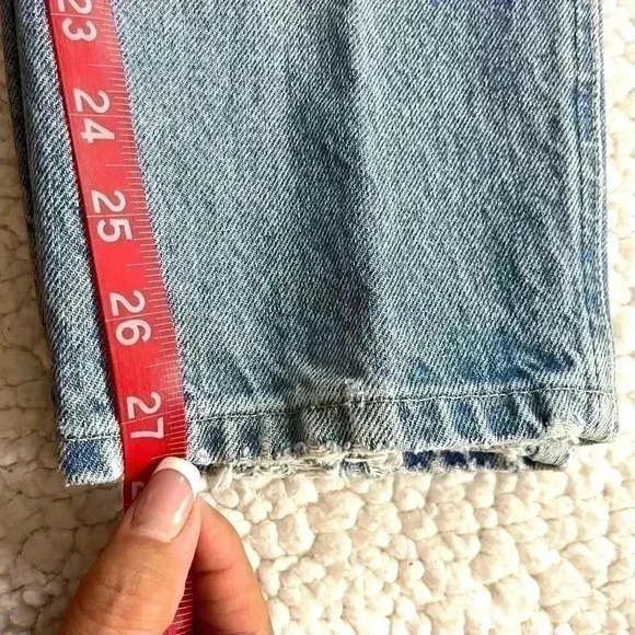 Vintage Lee 90’s Light Wash Super High Waist Bareback Tapered “Mom” Ankle Jeans - Picture 15 of 15